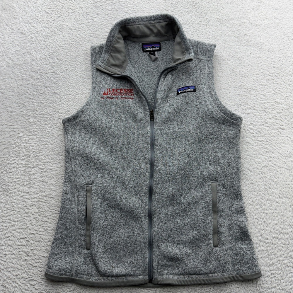 Patagonia Better Sweater Vest Womens Medium Grey Heather Full Zip 25886 Lecesse